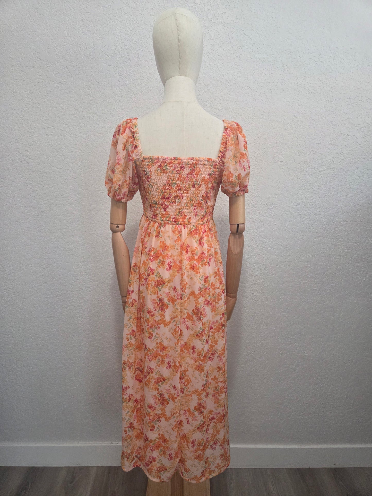 Floral Twist Midi Dress