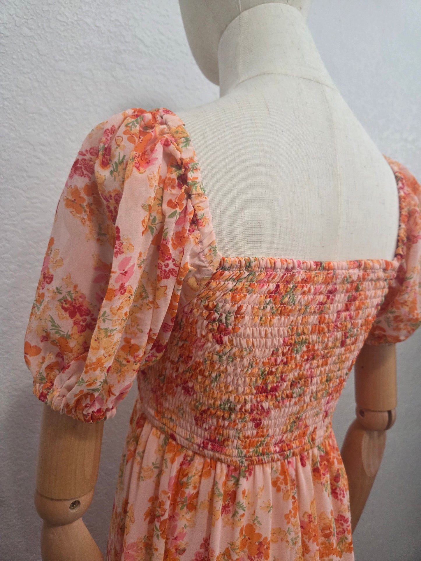 Floral Twist Midi Dress