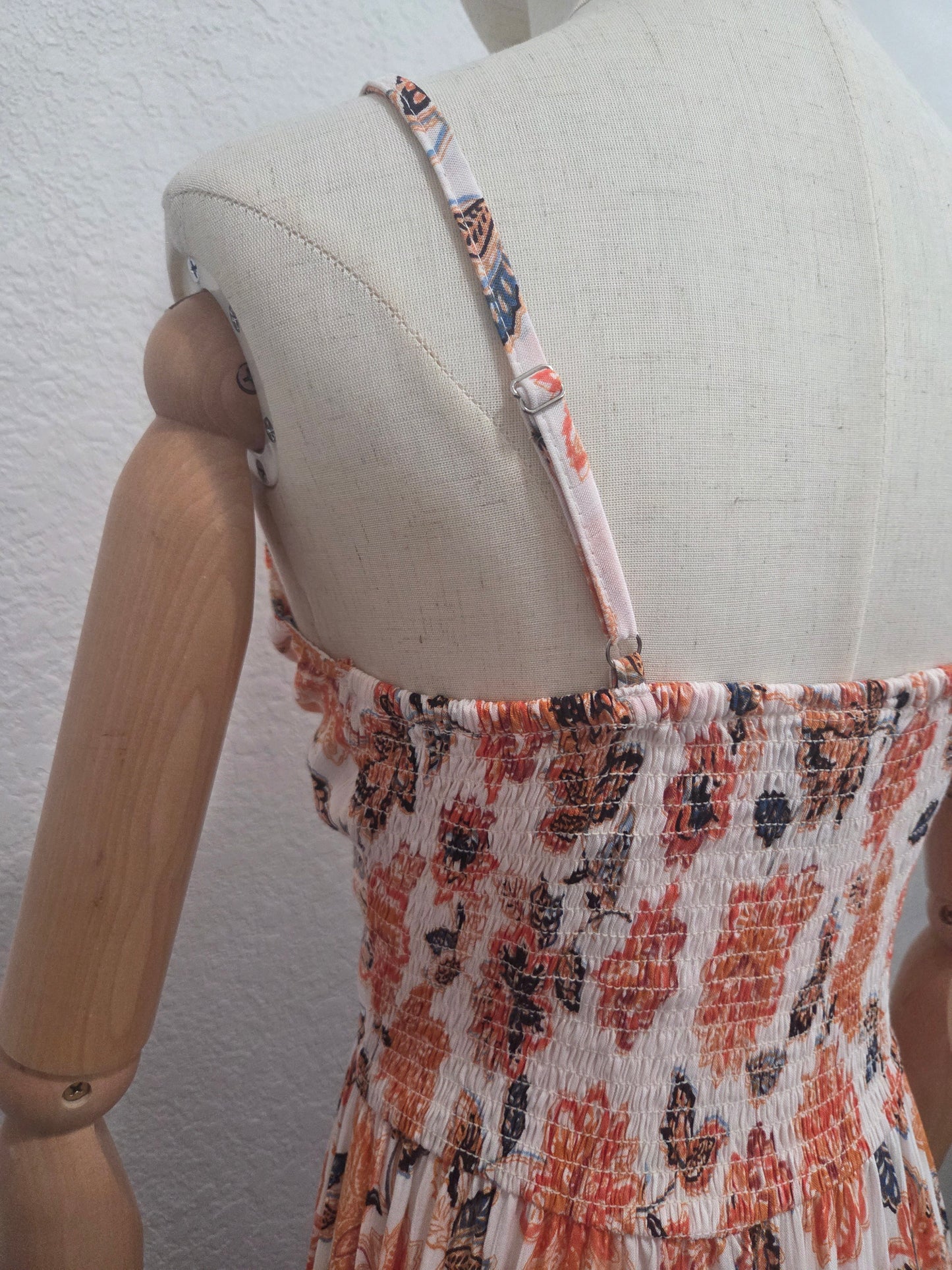 Boho Floral Twist Maxi Dress