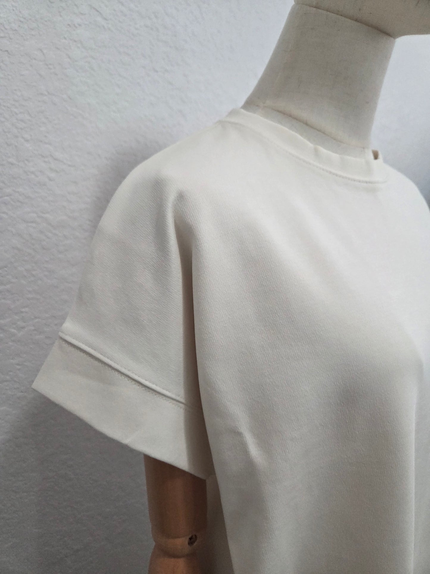 Cotton Blend Relaxed Midi Dress