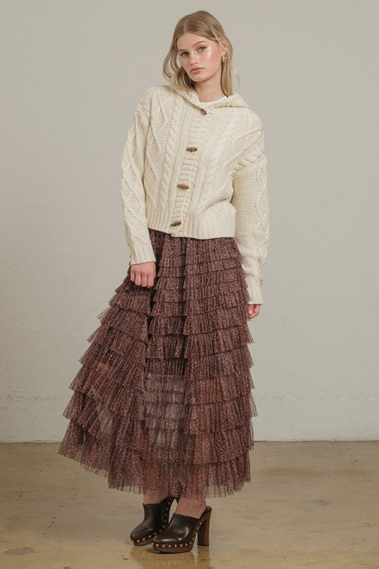 Evelyn Cable Toggle Cardigan