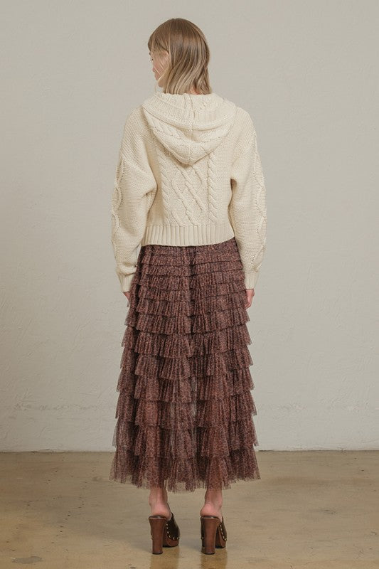 Evelyn Cable Toggle Cardigan