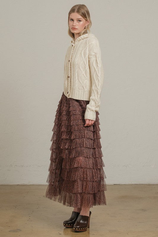 Evelyn Cable Toggle Cardigan